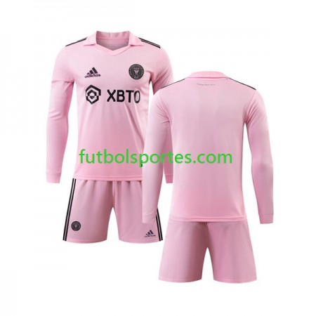 Camiseta Inter Miami Niño Primera Equipación 2023/2024 Manga Larga
